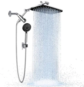 Veken Rain Shower Head with 6 Modes Handheld Water Spray,High Pressure Shower - Picture 1 of 7