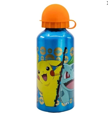Pokémon Aluminium Trink Flasche Pikachu und Co. + 430 ml Trinkbecher - Bild 1 von 2