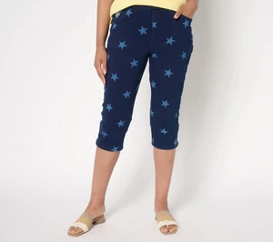 Quacker Factory DreamJeannes Star Spangled 19" Caprihose Damen A690390 - Bild 1 von 7