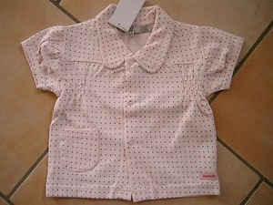 (X264) Imps & Elfs Baby Sweatjacke kurzer Arm mit Tasche und Logo Aufnäher gr.74 - Bild 1 von 2