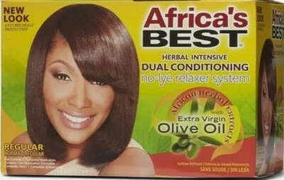 Africa's Best 💋 Herbal Intensive Dual Conditioning No-Lye Relaxer REGULAR 08/25 - Image 1 of 2