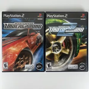 Need For Speed Underground 1 & 2 PlayStation 2 PS2 Bundle Complete with Manuals - Picture 1 of 12