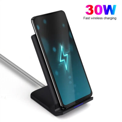 US 30W Fast Charging Wireless Charger Station Dock For Google Pixel 10 Pro 9 8 7 - Image 1 of 4