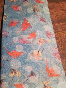 Original art luxury silk tie Valentines Day wedding mens gift Beta Fish - Picture 1 of 1