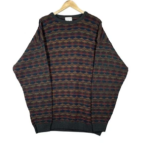 Vintage Taylor & Henry Knit Sweater Textured Retro Grandpa Hip Hop Mens XL - Picture 1 of 7