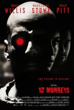 12 MONKEYS (1995) ORIGINAL INTERNATIONAL MOVIE POSTER  -  ROLLED  - DOUBLE-SIDED