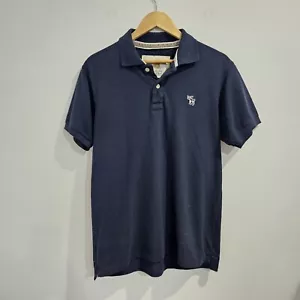 Abercrombie & Fitch Mems Navy Polo Shirt Size XL Slim Fit Embroidered Logo - Picture 1 of 7