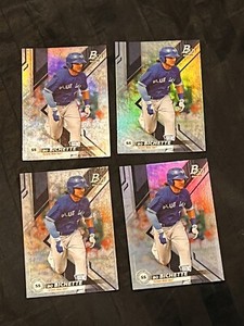 (4) 2019 BOWMAN PLATINUM TOP PROSPECTS ROOKIES BLUE JAYS BO BICHETTE #TOP-82 RC