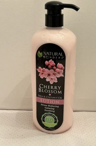 Natural Wunderz Cherry Blossom + Shea & Coconut Oil Lotion 32 Fl Oz - Picture 1 of 3