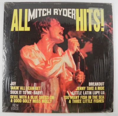 Mitch Ryder – All Mitch Ryder Hits! ~ 1967 New Voice Records Mono Vinyl LP - Image 1 of 4
