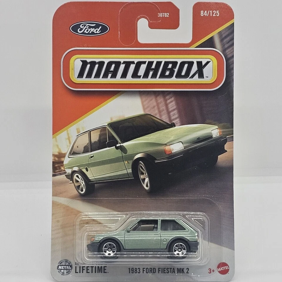 MATCHBOX '83 Ford Fiesta Mk2 XR2 STYLE 2024 Green USA Long Card FREE BOXED POST! - Image 1 of 1