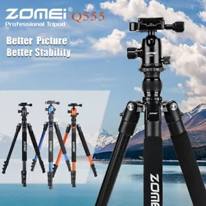 ZOMEI 62" Portable Q555 Aluminum Tripod Ball head stand For Canon DSLR Camera - Picture 1 of 15