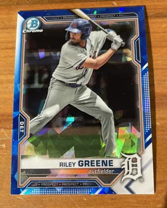 RILEY GREENE 2021 BOWMAN CHROME SAPPHIRE kostenloser Versand - Bild 1 von 2