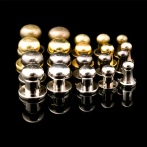 Copper Ball Head Stud Bag Wallet Belt Chicago Screw Back Rivet Stud 5 Colors - Picture 1 of 26
