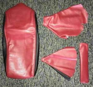 C5 Corvette 1997-2004 repuesto de cuero consola central y kit de botas de cambio marrón - Imagen 1 de 6
