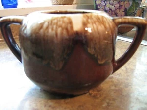 Brown Drip Kathy Kale IK sugar bowl no lid handles heavy excellent - Picture 1 of 9