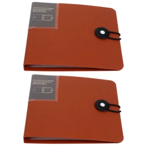 2pcs CD Storage Bag Practical Disc Protective Bag 12 Pockets CD Storage Case - Afbeelding 1 van 12