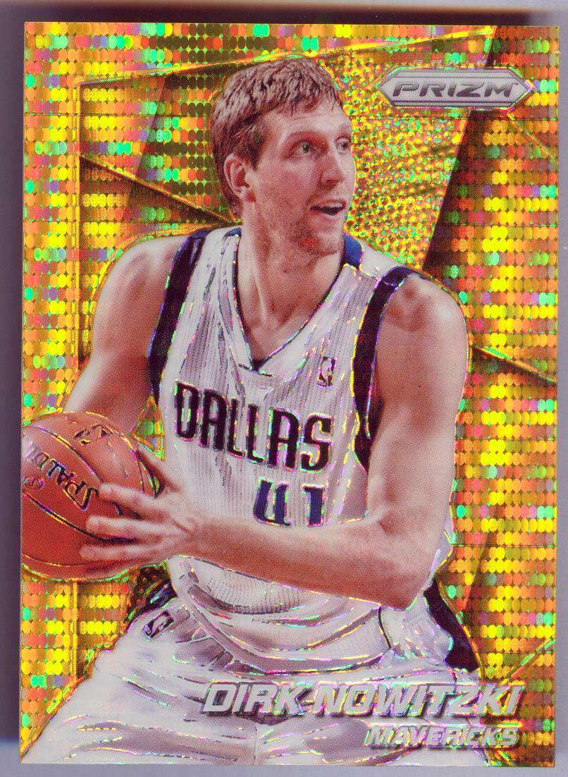 Dirk Nowitzki 2014-15 Panini Prizm NO.121 Gold Pulsar GOLD 09/10
