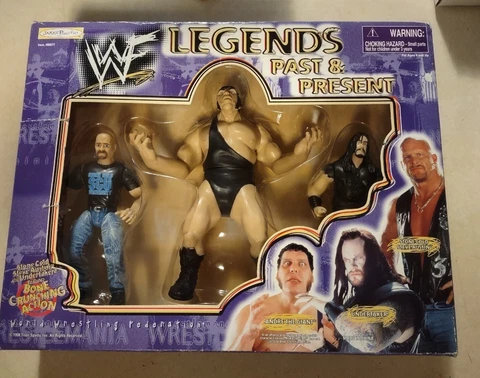 Legends Past and Present  WWF MISB JAAKS 1998 Action Figure Unopened Andre Cover
