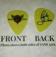 BON JOVI band tribute novelty SAMBORA signature guitar pick- (wD-C4)