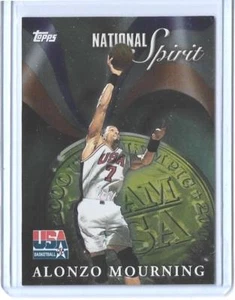 Tarjeta de baloncesto olímpico Alonzo Mourning National Spirit 2000 Topps USA #NS8 - Imagen 1 de 2