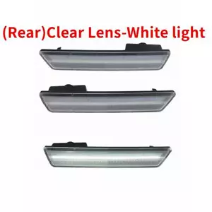 Clear Lens White LED Rear Side Marker Lights For 08-14 Dodge Challenger Charger - Picture 1 of 10