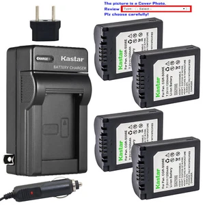 Kastar Battery AC Charger for Panasonic CGA-S006e CGR-S006 CGR-S006e DMW-BMA7 - Picture 1 of 11