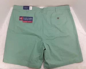 Croft & Barrow Shorts Easy Care Comfort Waist Mens 44 Flat Front Green NWT - Picture 1 of 9