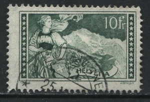 Switzerlsnd 1930 10 francs green used - Picture 1 of 1