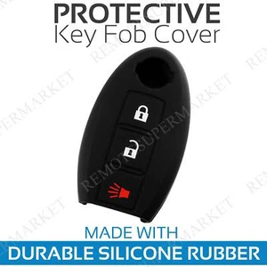 Key Fob Cover for 2014-2016 Nissan Versa Note Remote Case Rubber Skin Jacket - Picture 1 of 1