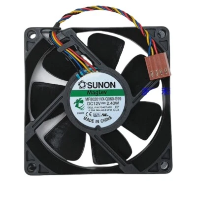 SUNON 8020 8CM Fan, 7G45T-A02 PWM Cooling Fan, MF80201VX-Q060-S99, 12V 0.20A - Image 1 of 4