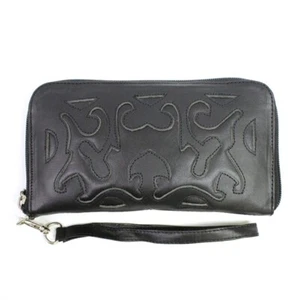 Leaders in Leder schwarz Geldbörse Kalbsleder - Bild 1 von 1