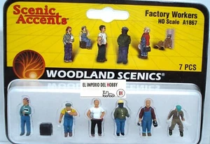 WOODLAND SCENICS TRABAJADORES DE LA FÁBRICA REF A1867 - Imagen 1 de 1