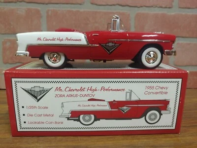 Eastwood Mr. Chevrolet Zora Arkus-Duntov Red 1955 Chevy Convertible Bank 1:25  - Image 1 of 4