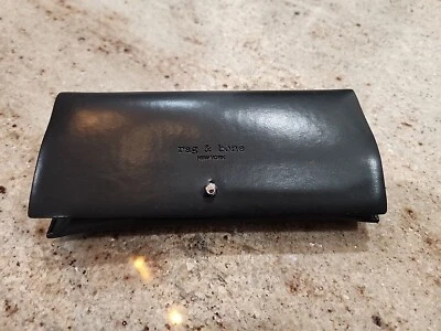Nova Estojo de Óculos de Couro Preto RAG AND BONE - Imagem 1 de 4
