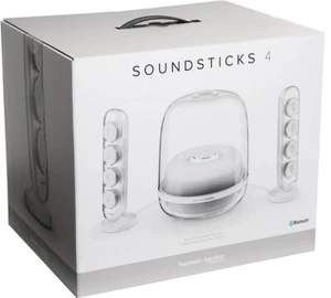 New Harman Kardon SoundSticks 4 HK IV Bluetooth Wireless 2.1 Speaker System - Picture 1 of 1
