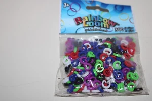 Rainbow Loom C-Clips 300PC Multi Color (Red Green White Black Purple Blue) Craft - Picture 1 of 5