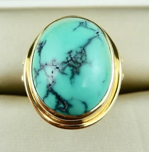 Ring 585/- Gold mit  Türkis - Bild 1 von 14