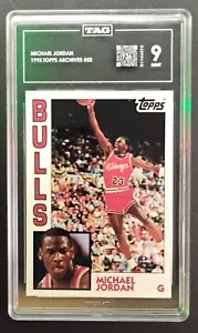 Michael Jordan 1992 Topps Archives #52 TAG 935/1000, 15 Pts. Aus einer 10!! - Bild 1 von 2
