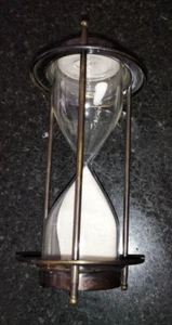 Antique Style "Three-Minute" Sand Timer - Antique Bronze Finish - Inaccurate - Picture 1 of 3