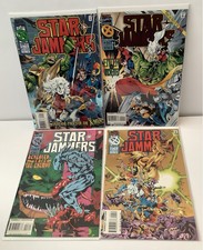 Starjammers #1-4 Comic Book Lot (1995 Marvel) Foil Covers W/Angel Promo Card