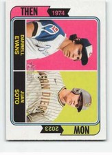 2023 Topps Heritage Then and Now #TAN-5 Juan Soto/Darrell Evans  Padres/Braves