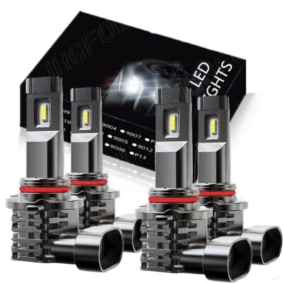 For Oldsmobile Cutlass Ciera 1987-1996 - 4pcs LED Bulbs Headlight Conversion Kit - Image 1 of 4