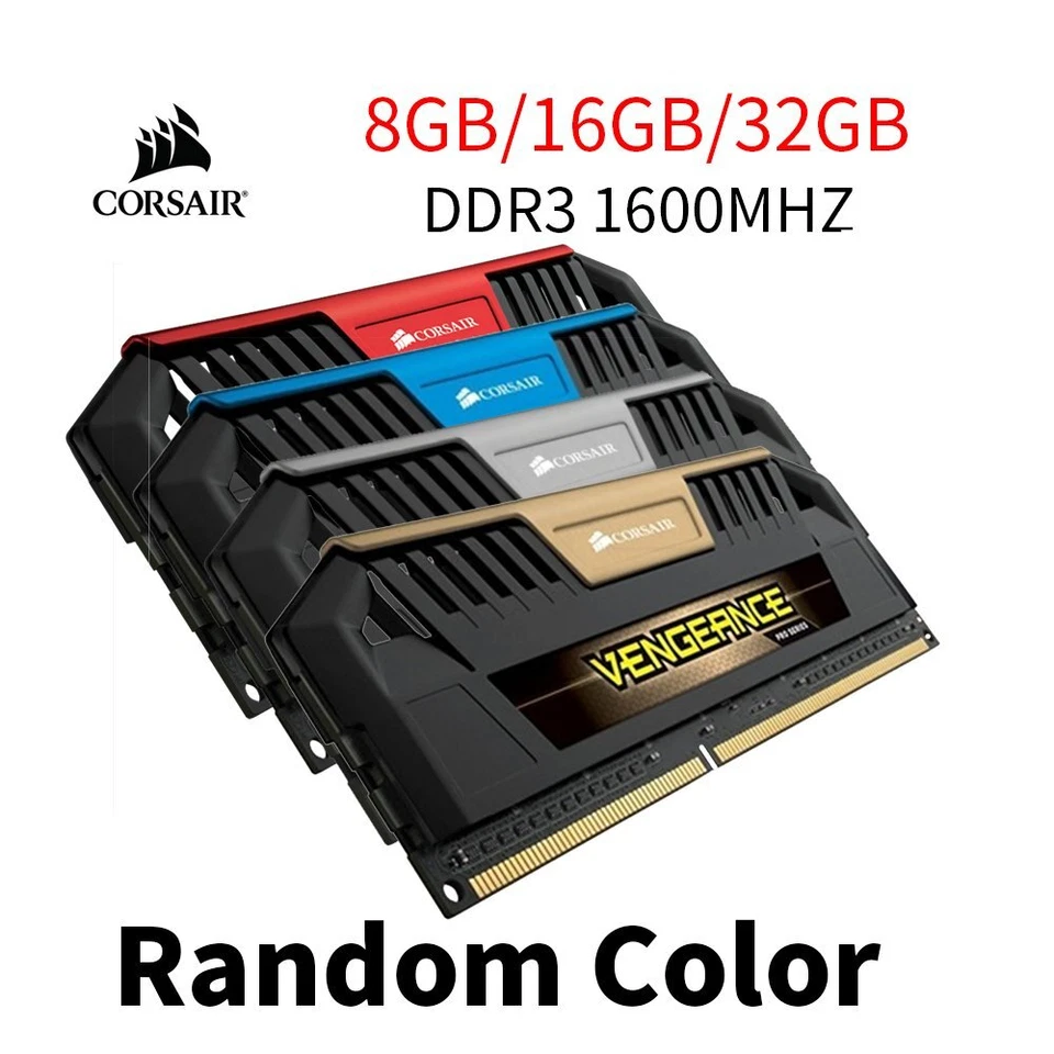 Corsair VENGEANCE Pro 32GB 16GB 8G DDR3 1600MHz CL9 PC3-12800 Desktop Memory LOT - Image 1 of 4
