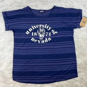 University of Nevada Wolf Pack Pullover Short Sleeve T-Shirt Size Medium NWT - Picture 1 of 7