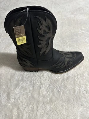 Roper Women's Amelia Eagle Overlay Western Boot Snip Toe 09-021-1567-2113 SZ 10 - Image 1 of 4