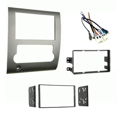 Kit de instalação de rádio duplo din estéreo veicular 95-7424 e fios para 08-12 Titan com amplificador - Imagem 1 de 4