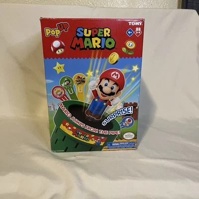 Super Mario Bros. Mario Pop-Up Game by Tomy Nintendo Gamer Game for Kids CIB - Image 1 of 4