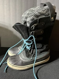 Sorel Joan of Arctic Snow Boot Women's Sz 8 Suede Leather Lace-Up NL2084-010 - Picture 1 of 10