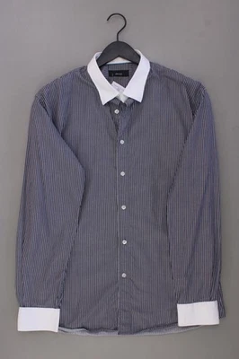 Stones camicetta per uomo taglia Hemdgröße 44, XL, 54 rigato grigio di cotone - Immagine 1 di 4